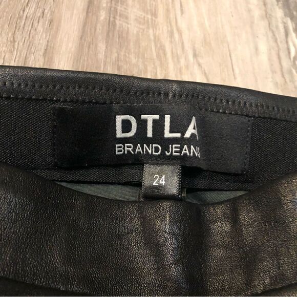 DTLA 100% Lamb Leather Legging Pants Size 24 - Picture 4 of 11